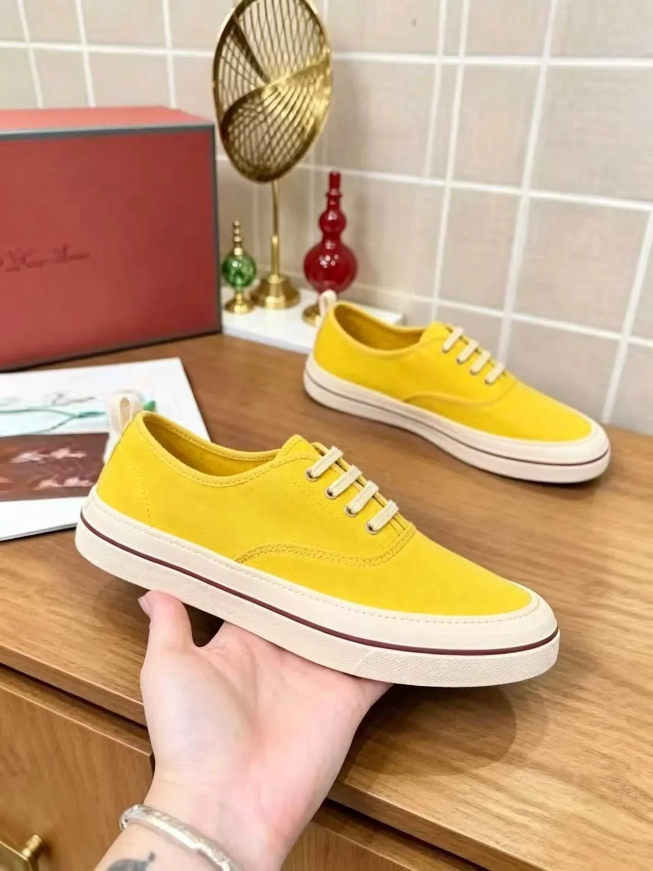 Loro Piana 2026 Tennis Walk LP Casual Sneaker Canvas 935782