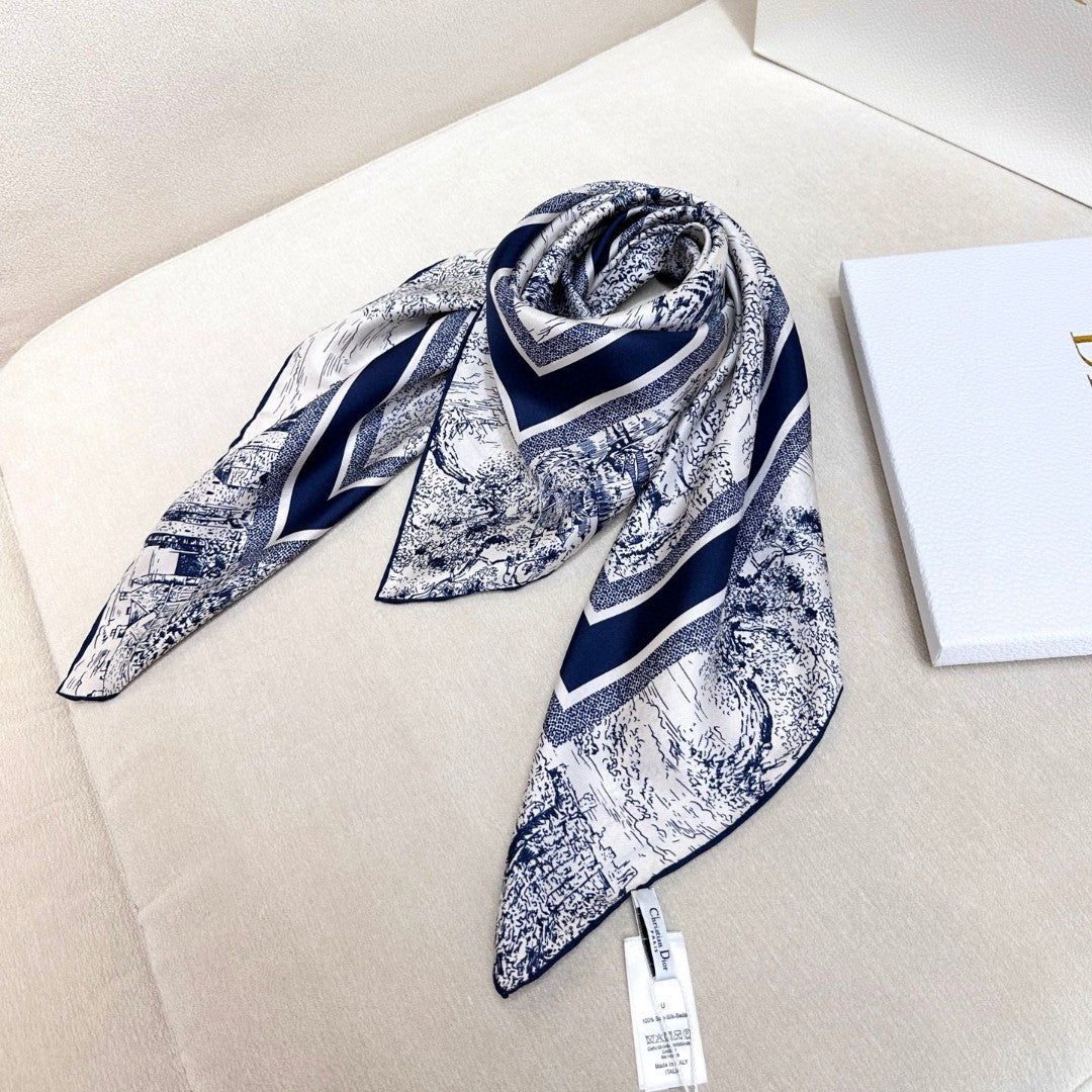 Dior 26s Scarf 90cm Silk 305978