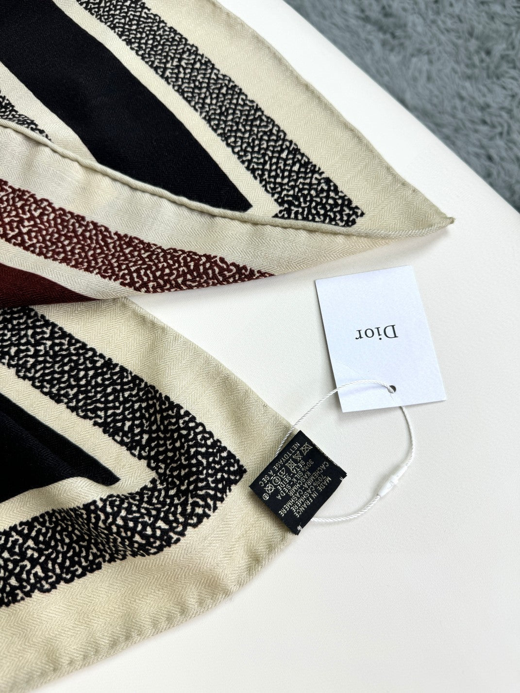 Dior 26s Scarf 140cm Silk & Cashmere 304566