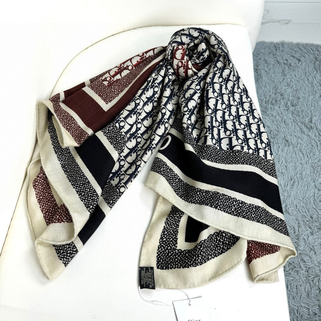 Dior 26s Scarf 140cm Silk & Cashmere 304566