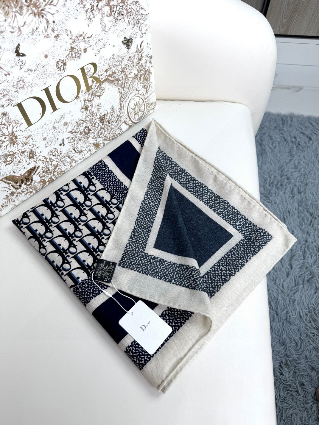 Dior 26s Scarf 140cm Silk & Cashmere 304567