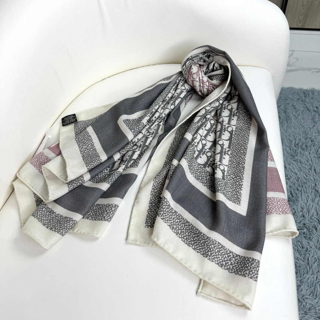 Dior 26s Scarf 140cm Silk & Cashmere 304568