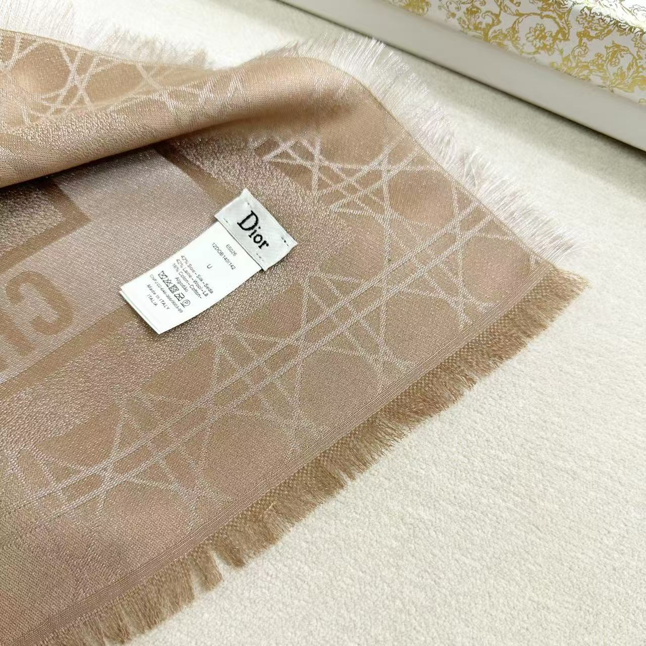 Dior 26s Scarf 140cm Silk & Cashmere 303196
