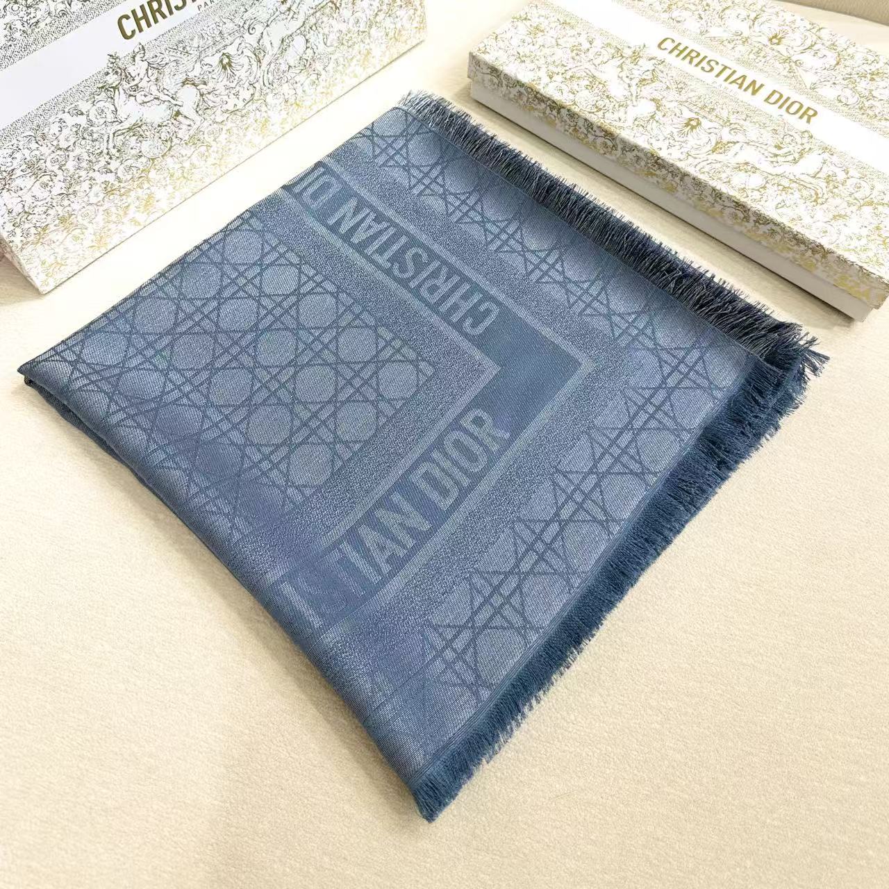Dior 26s Scarf 140cm Silk & Cashmere 303197