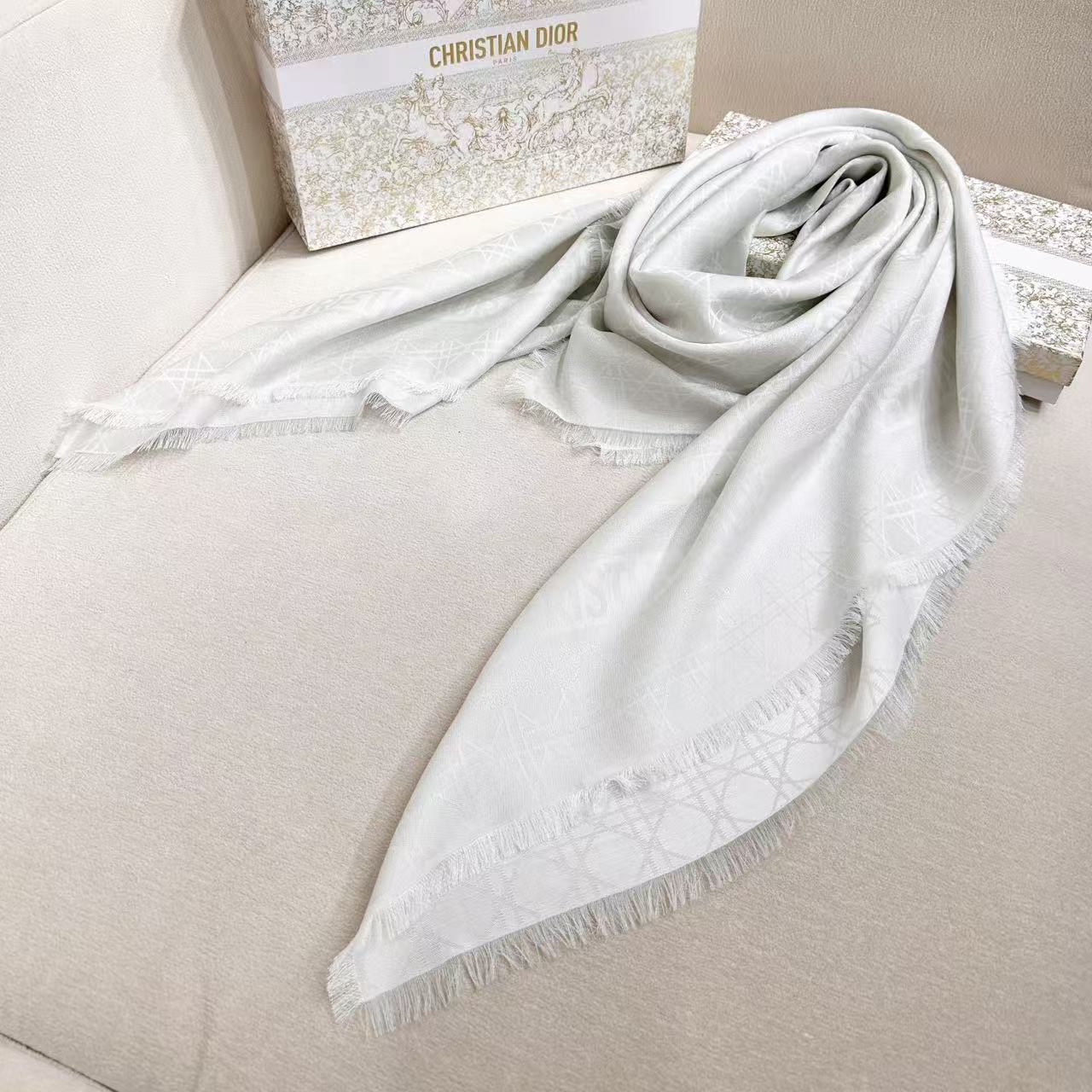 Dior 26s Scarf 140cm Silk & Cashmere 303198