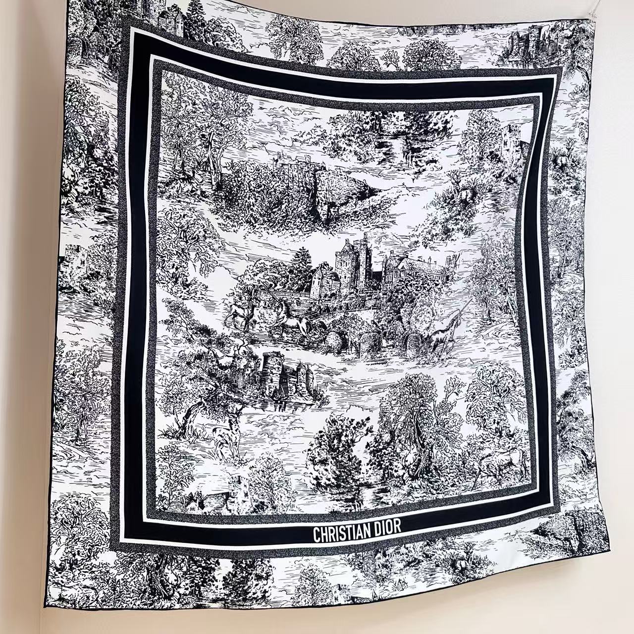 Dior 26s Scarf 90cm Silk 305979