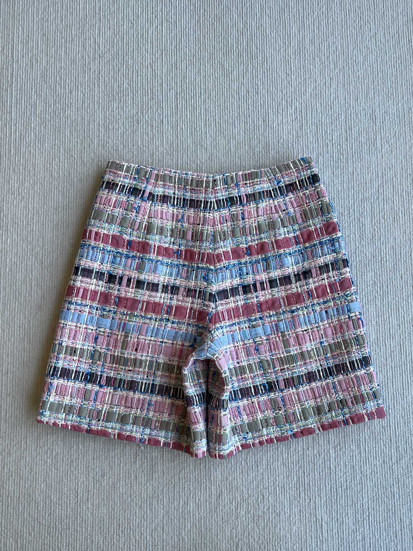 CC 25SS Woolen Skirt with Hand-Woven Tassel Ribbons Colorful 277207