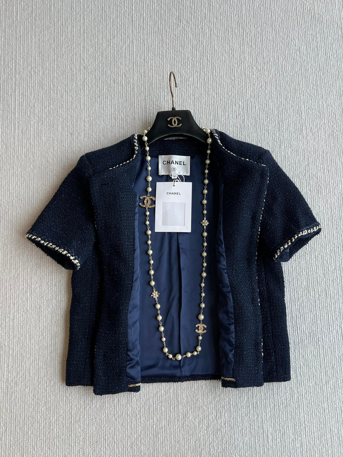 Chanel Short-Sleeve Wool Jacket Style 29