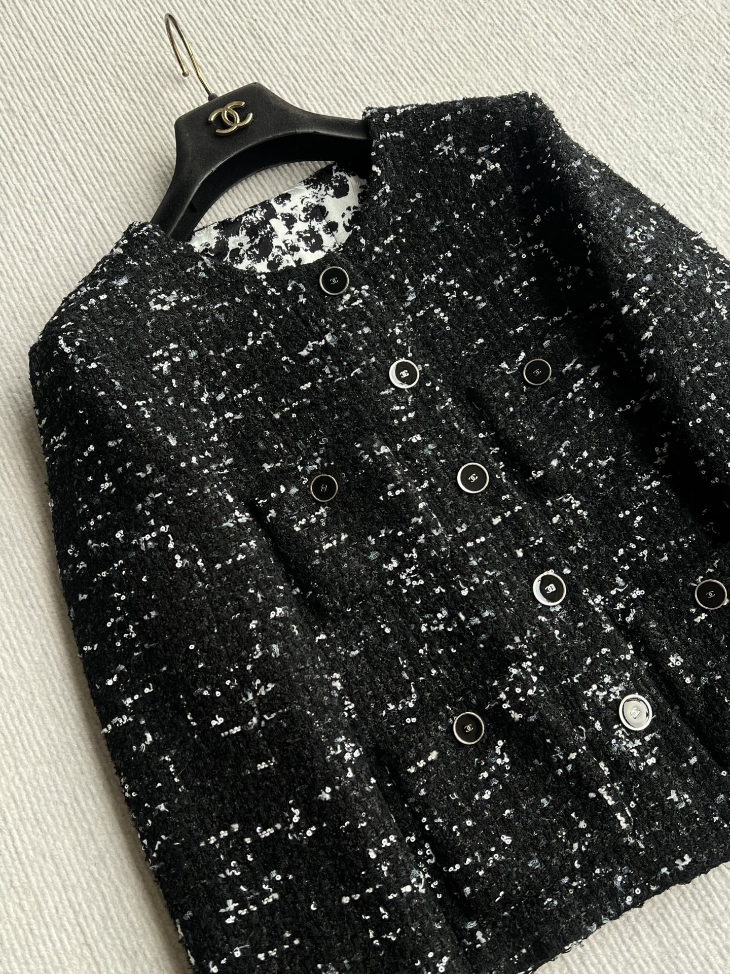 CC 26s Jacket Black White Tweed 372540