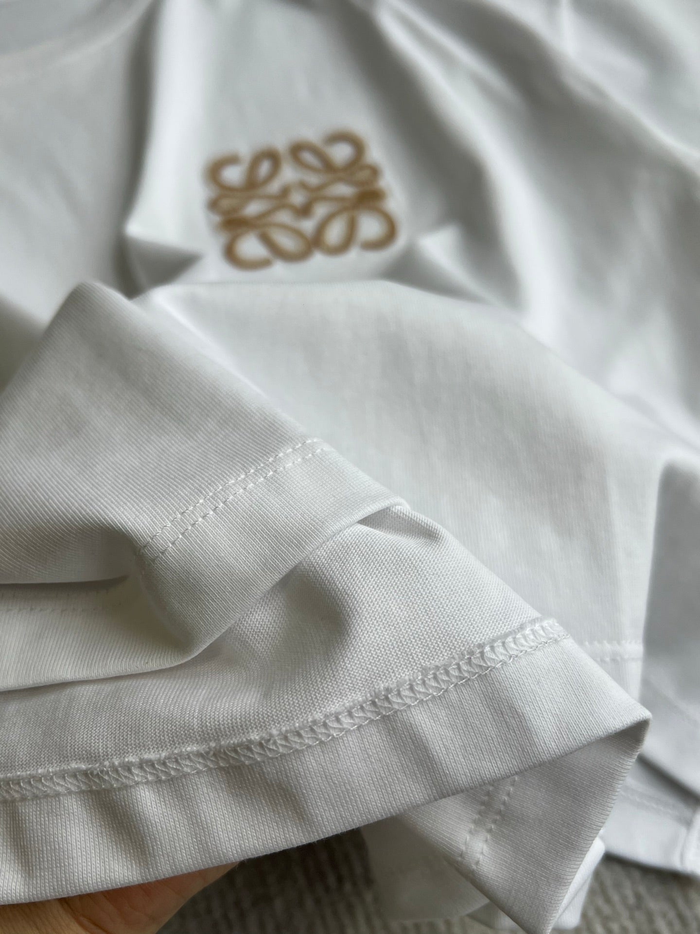 Loewe Boxy fit T-shirt White Coton 372604