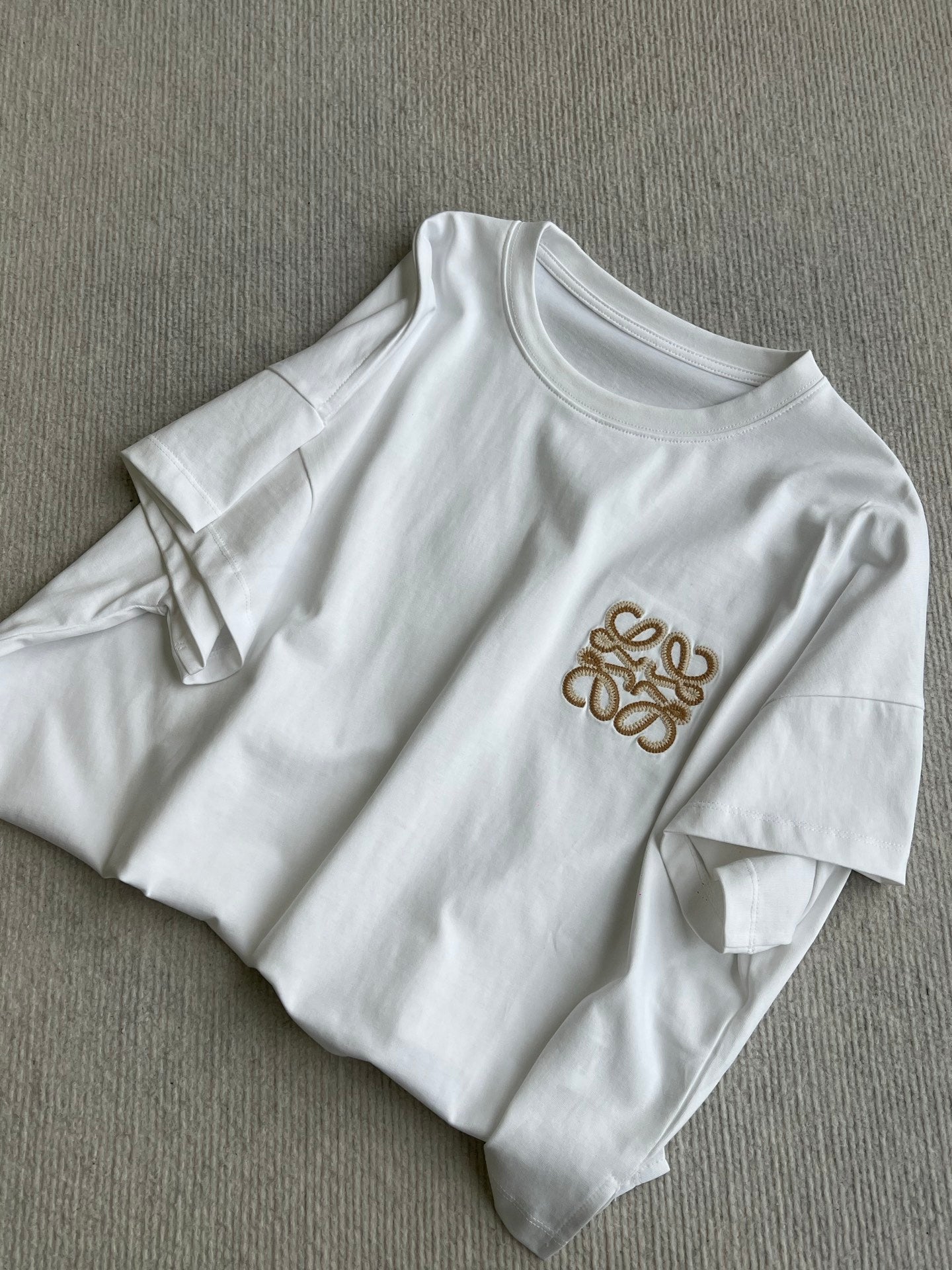Loewe Boxy fit T-shirt White Coton 372604