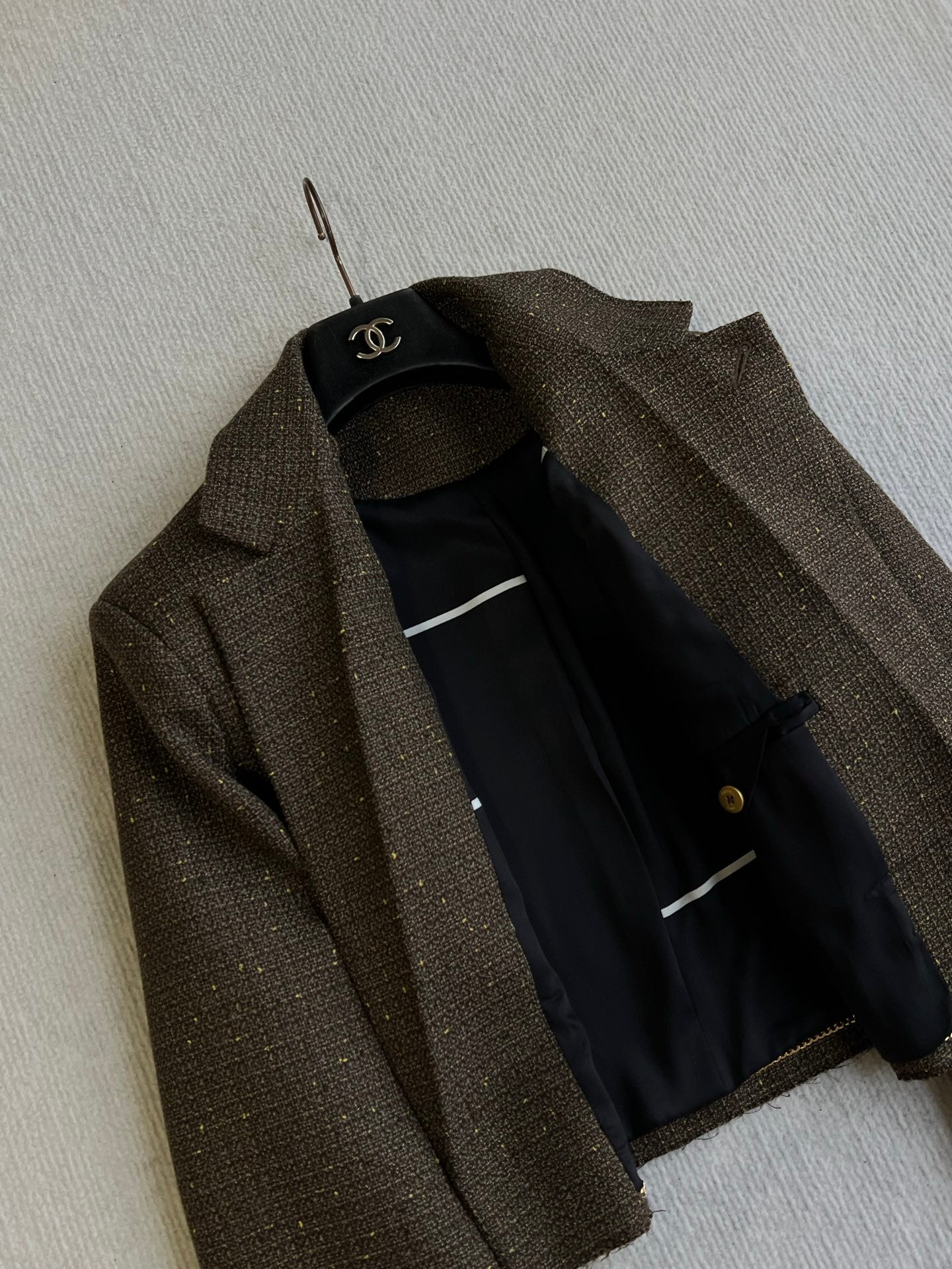 CC 26s Suit Deep Taupe Tweed 405213