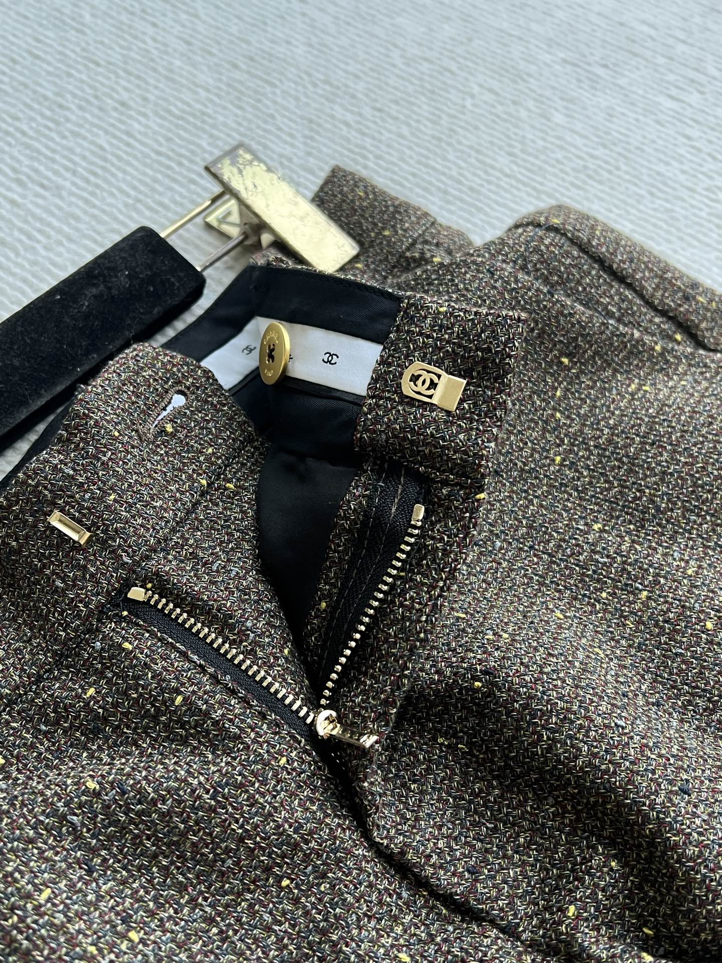 CC 26s Long Pant Deep Taupe Tweed 405214