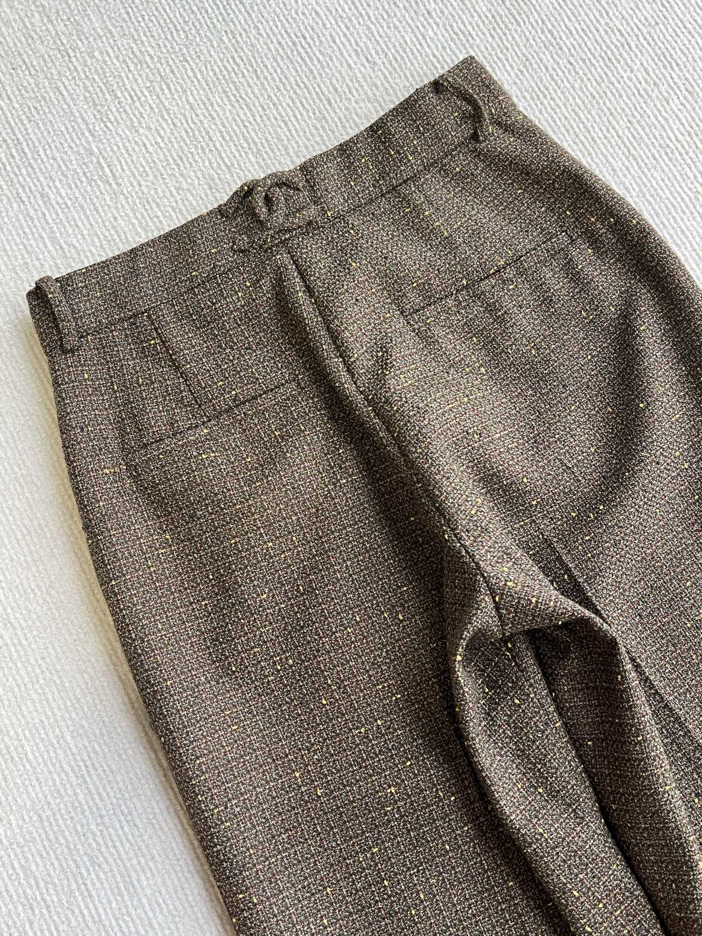 CC 26s Long Pant Deep Taupe Tweed 405214