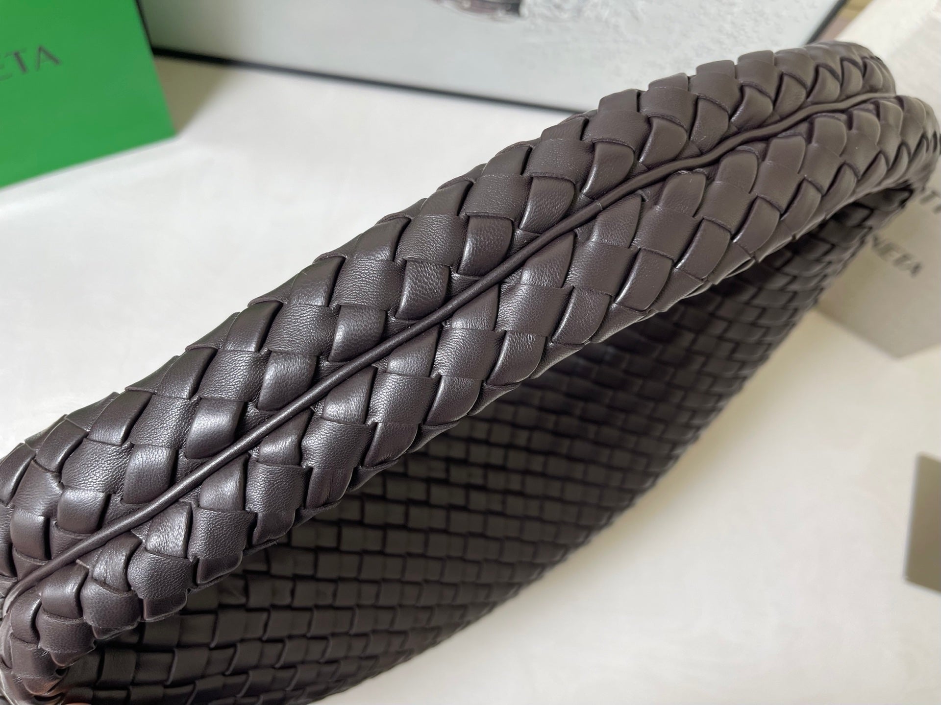 Bottega Veneta Maxi Veneta Bag 59cm Coffee Intrecciato Leather