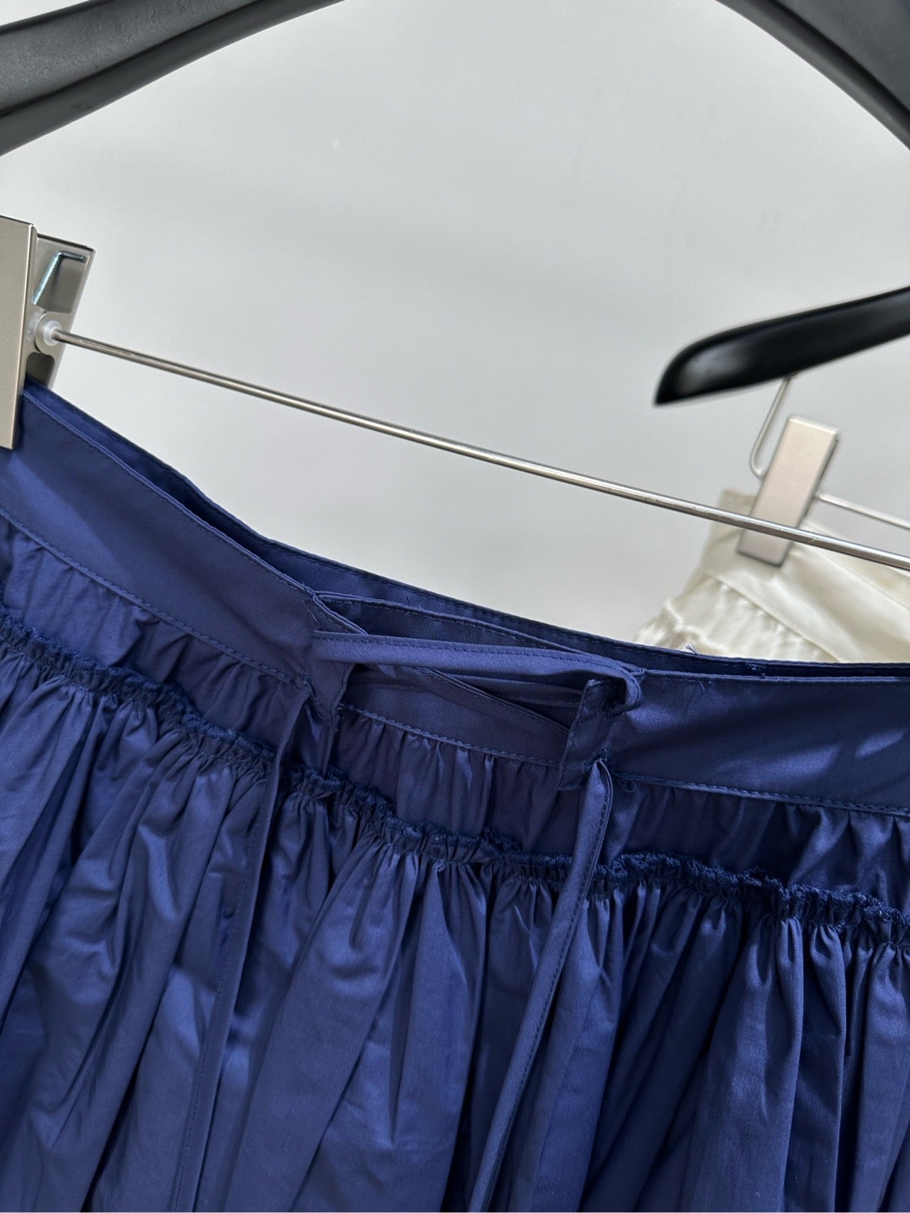 Loewe 26s Layered Mini Skirt Blue Cotton 417345