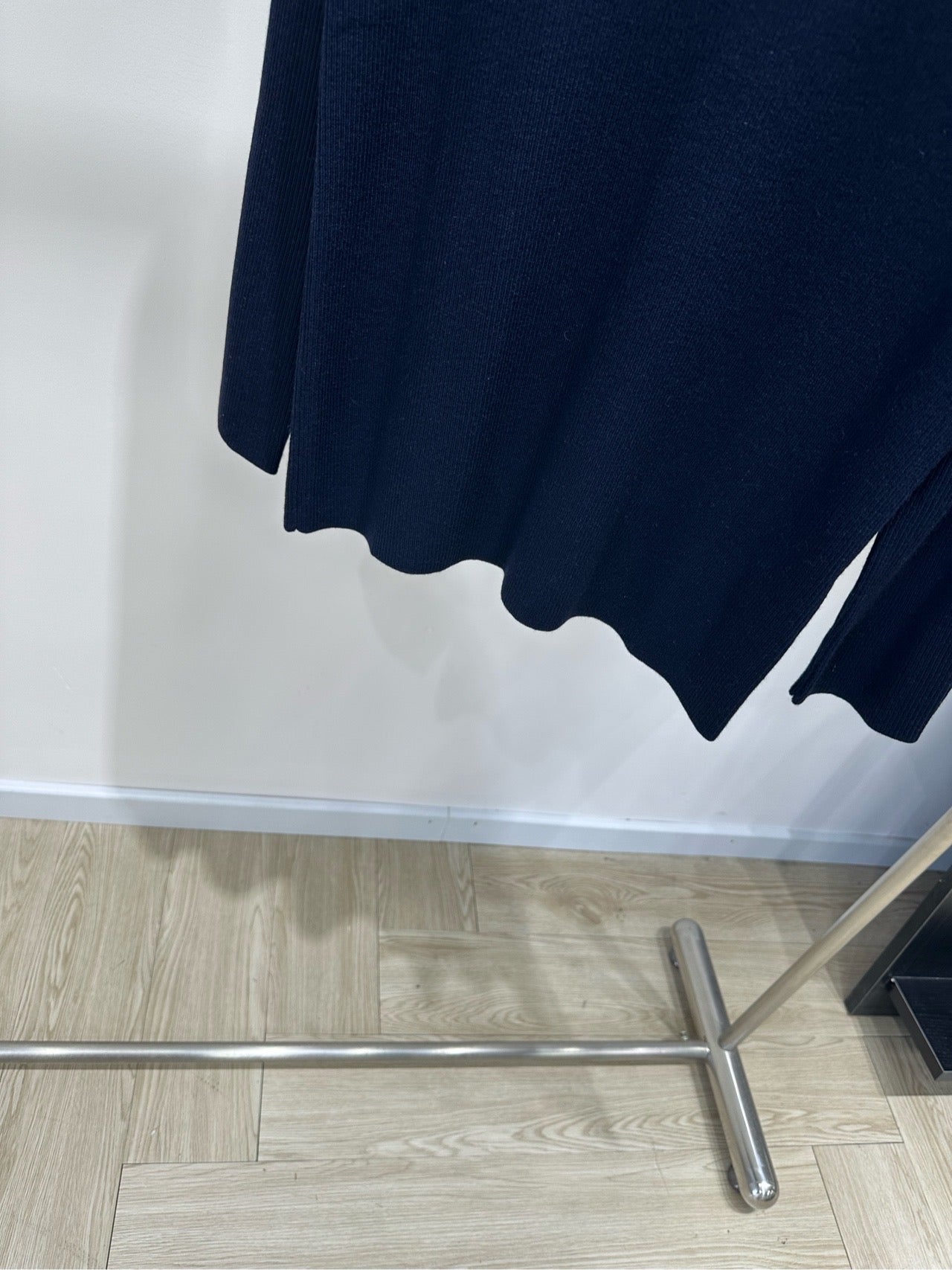 Miu 26s Dark Blue Striped Long-Sleeve T-Shirt Cotton 409872