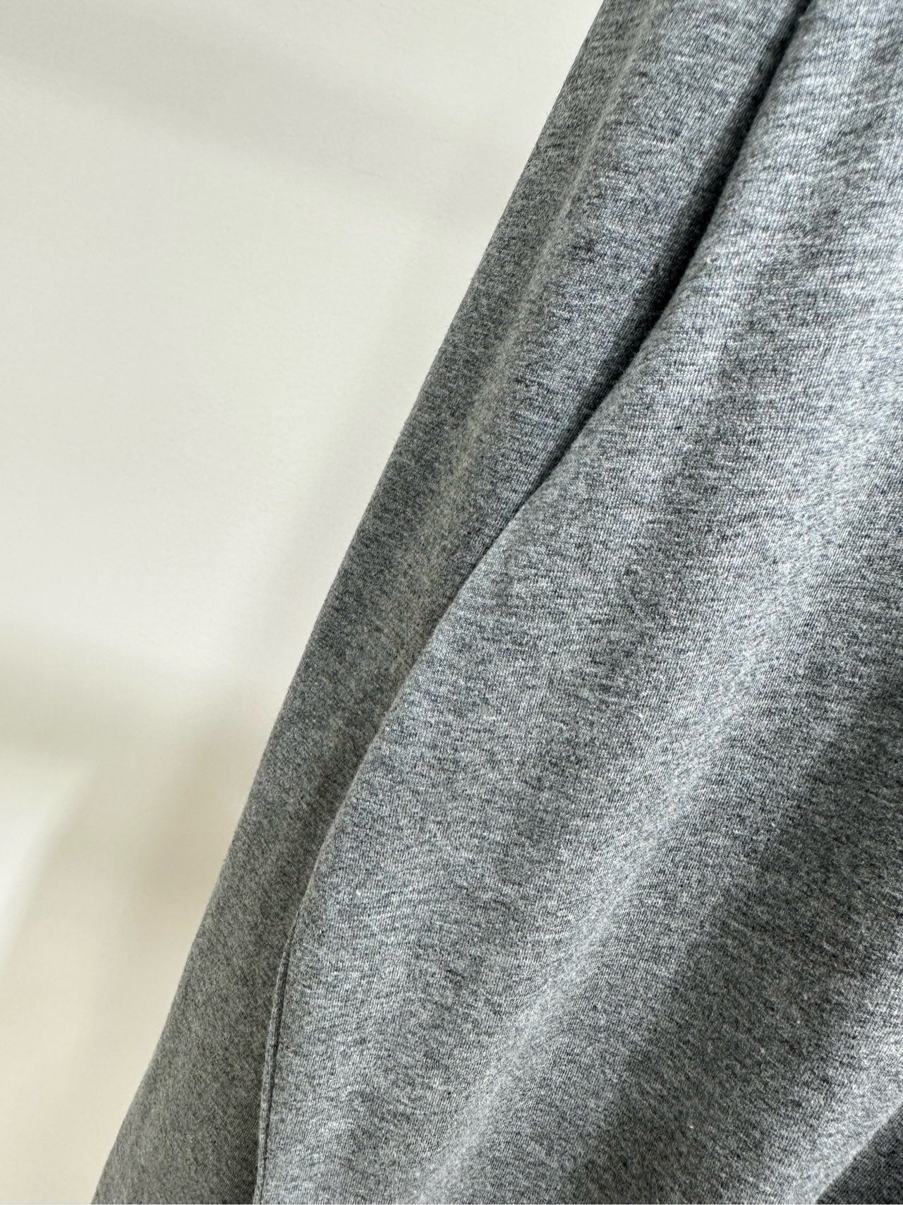 Miu 26s Crew Neck Long Sleeve T-Shirt Grey Cotton 417164