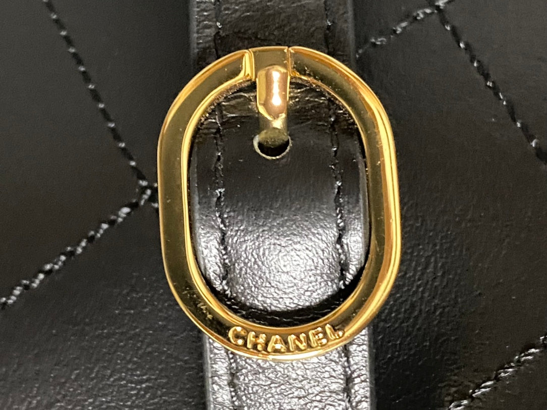 Chanel 2026 AS6478 Hobo Bag Black Lambskin Leather