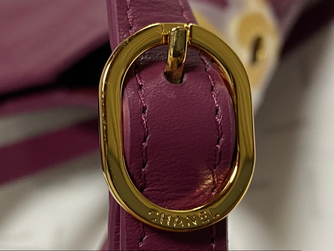 Chanel 2026 Hobo Bag AS6479 Purple Pink Lambskin Leather