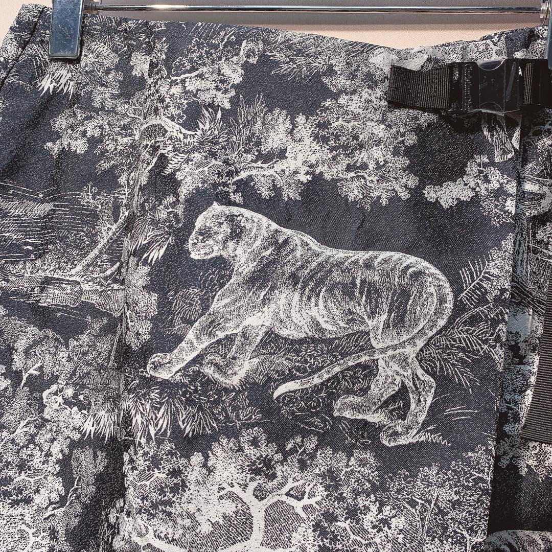 CD 25 Jungle Animal Print Skirt Polyester 293344