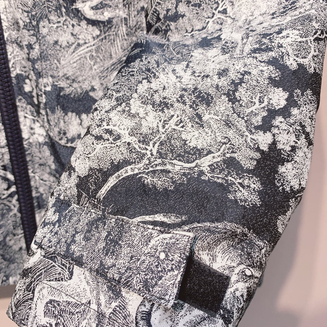 CD 25 Jungle Animal Print Hooded Jacket 293350
