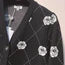 CC 25 Cardigan Black With Flowers Wool 293386