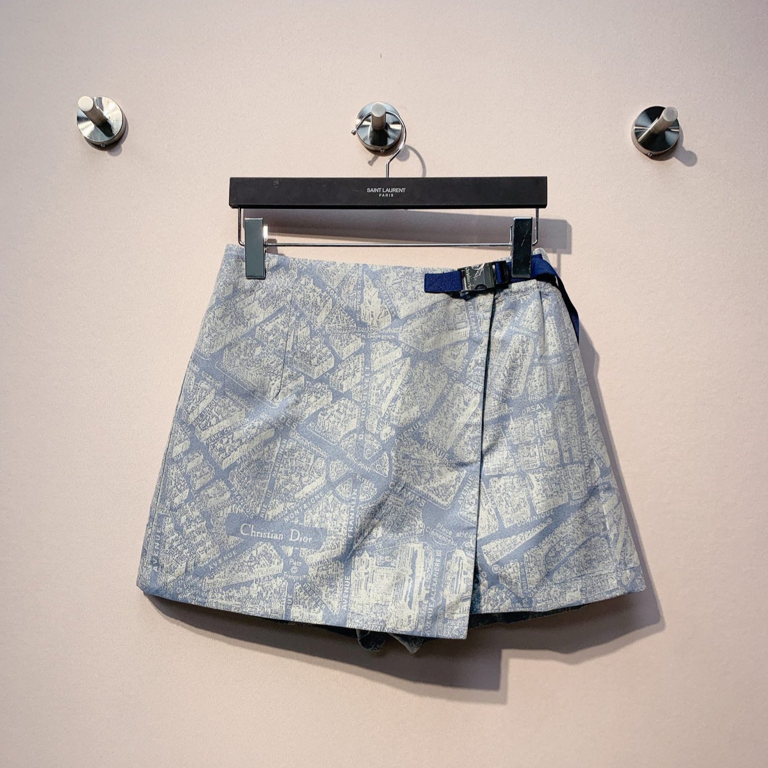 CD 25 City Map Patterned Skirt Polyester 296091