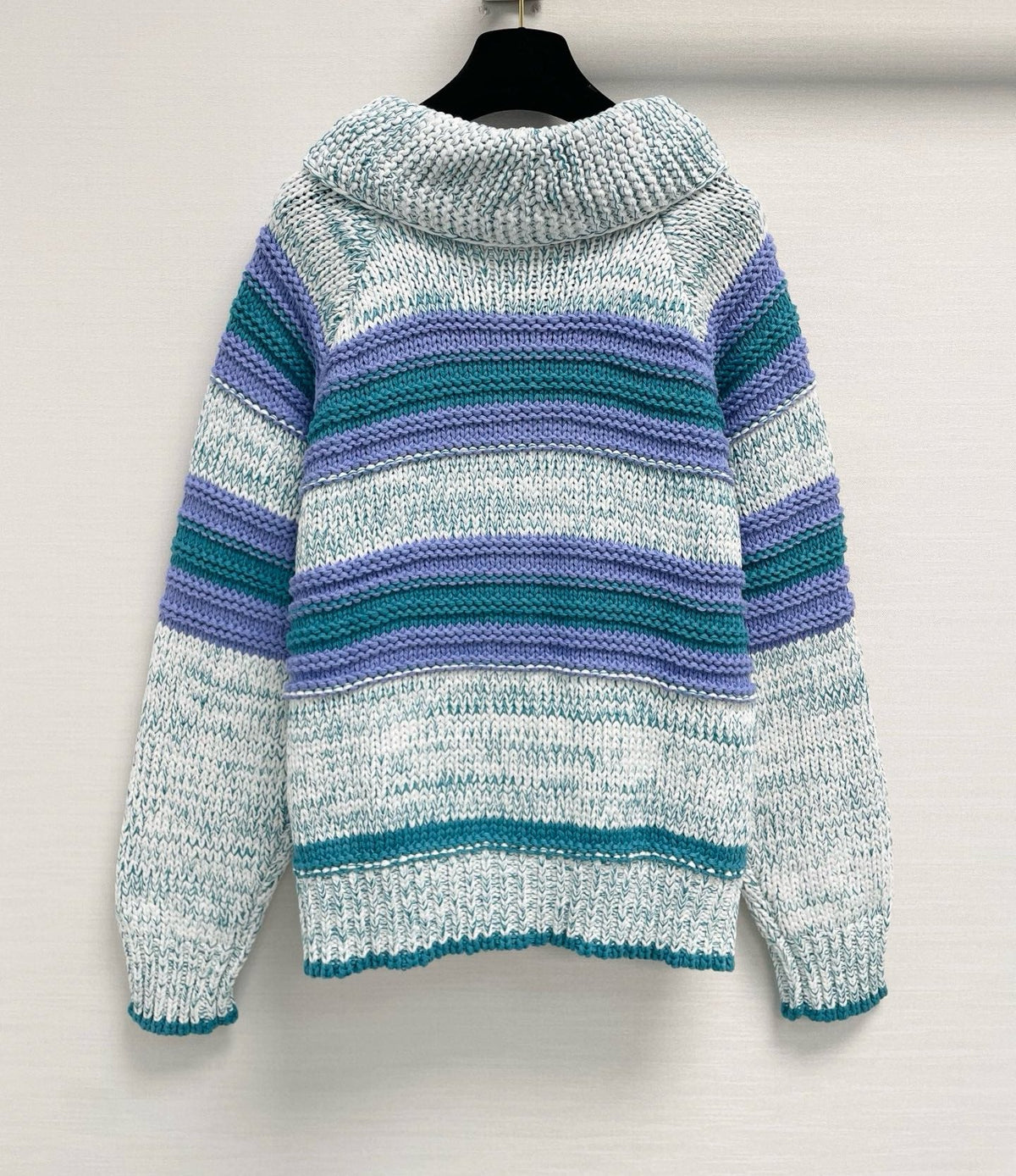 CC 26s Knit Hoodie Blue Purple Cotton Wool 432682