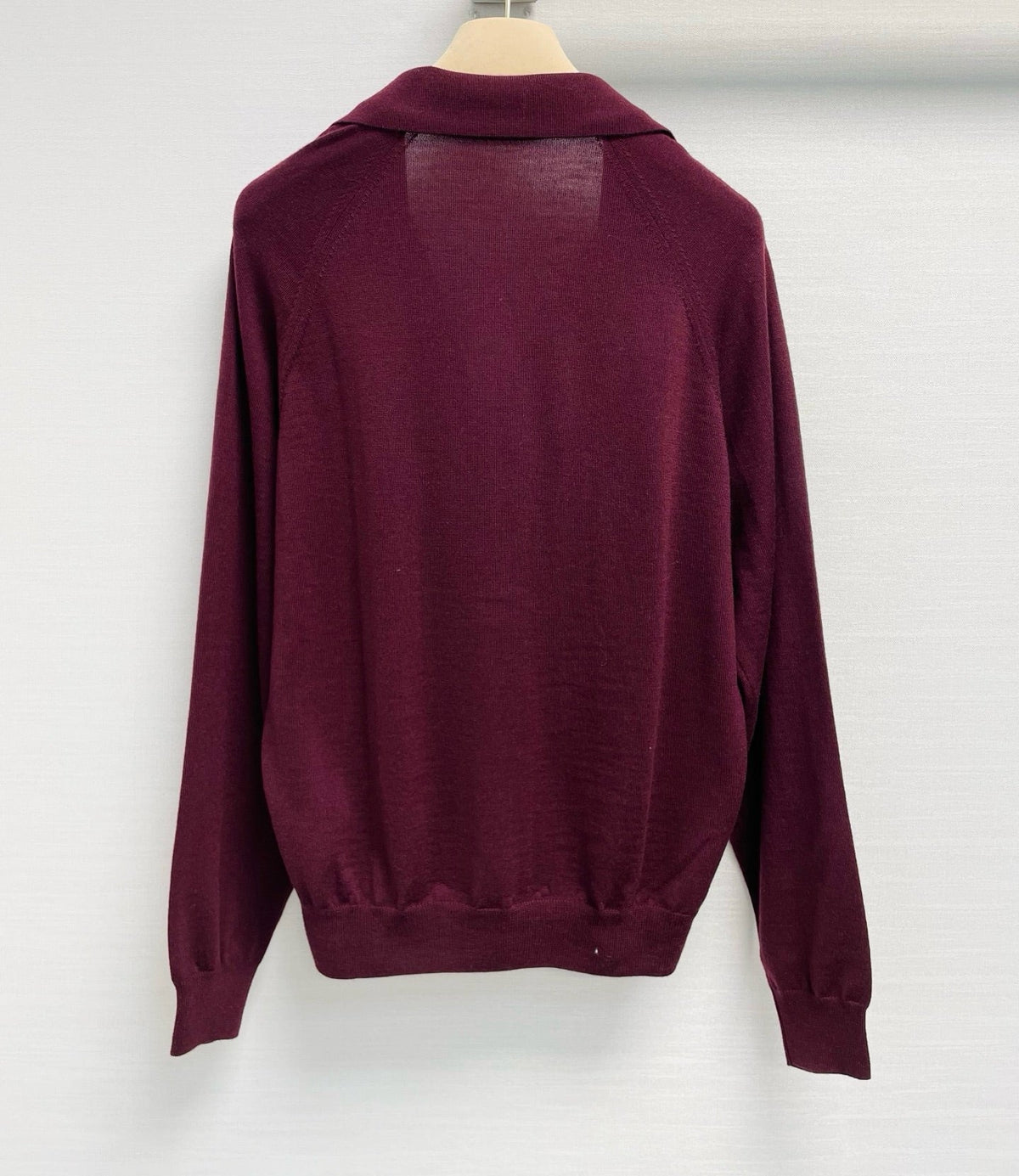 Miu 26s Knit Cardigan Burgundy Cashmere Silk 432691