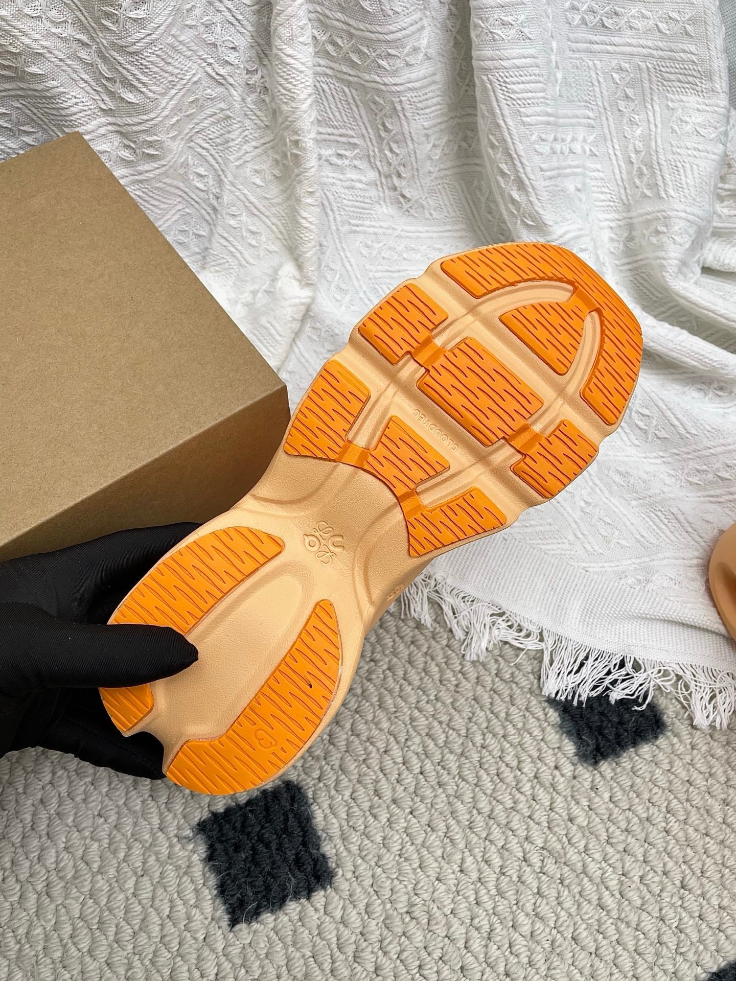 Loewe 26s Cloudsolo Sneakers In Orange Recycled Polyester