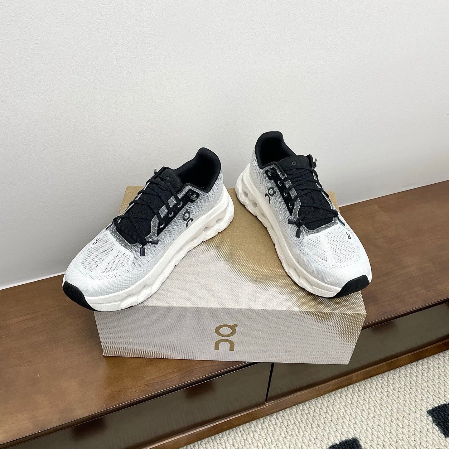Loewe 26s Cloudtilt Sneaker In Black Ivory Recycled Polyester