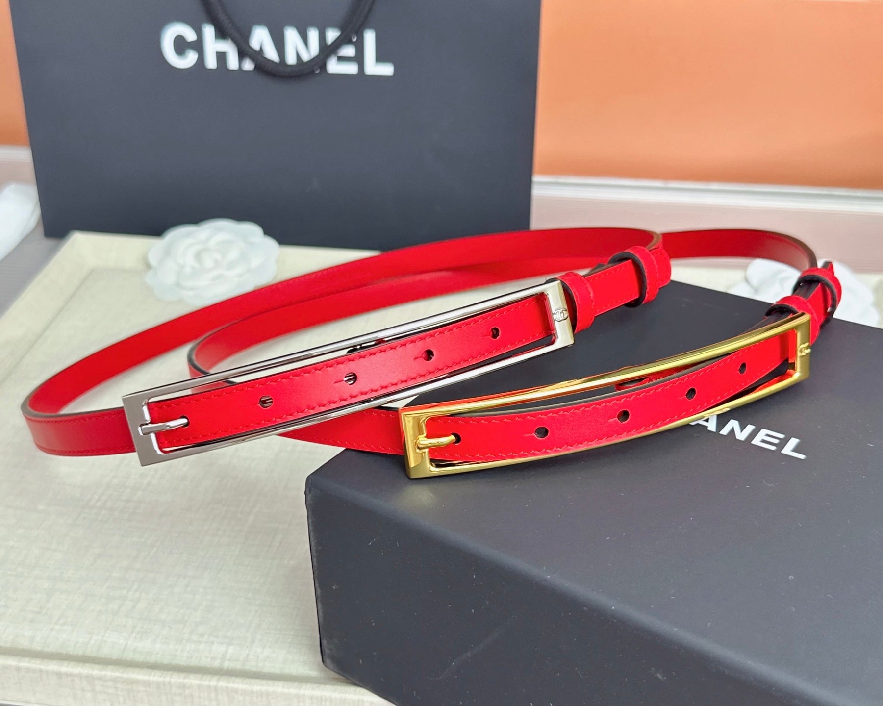 CC Métiers d’art 2026 1.5cm Black Belt Leather 211438