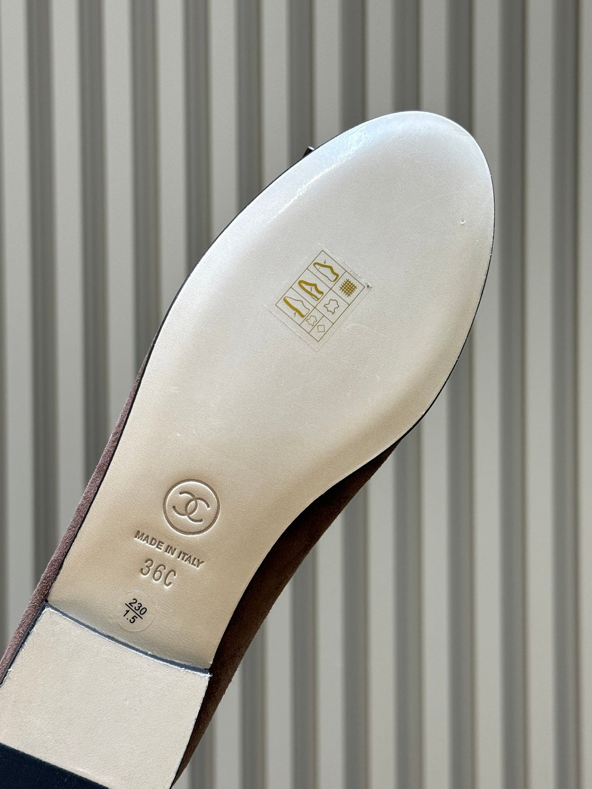 CC 26s Bow Ballet Flats 1cm Brown Beige Black 150305