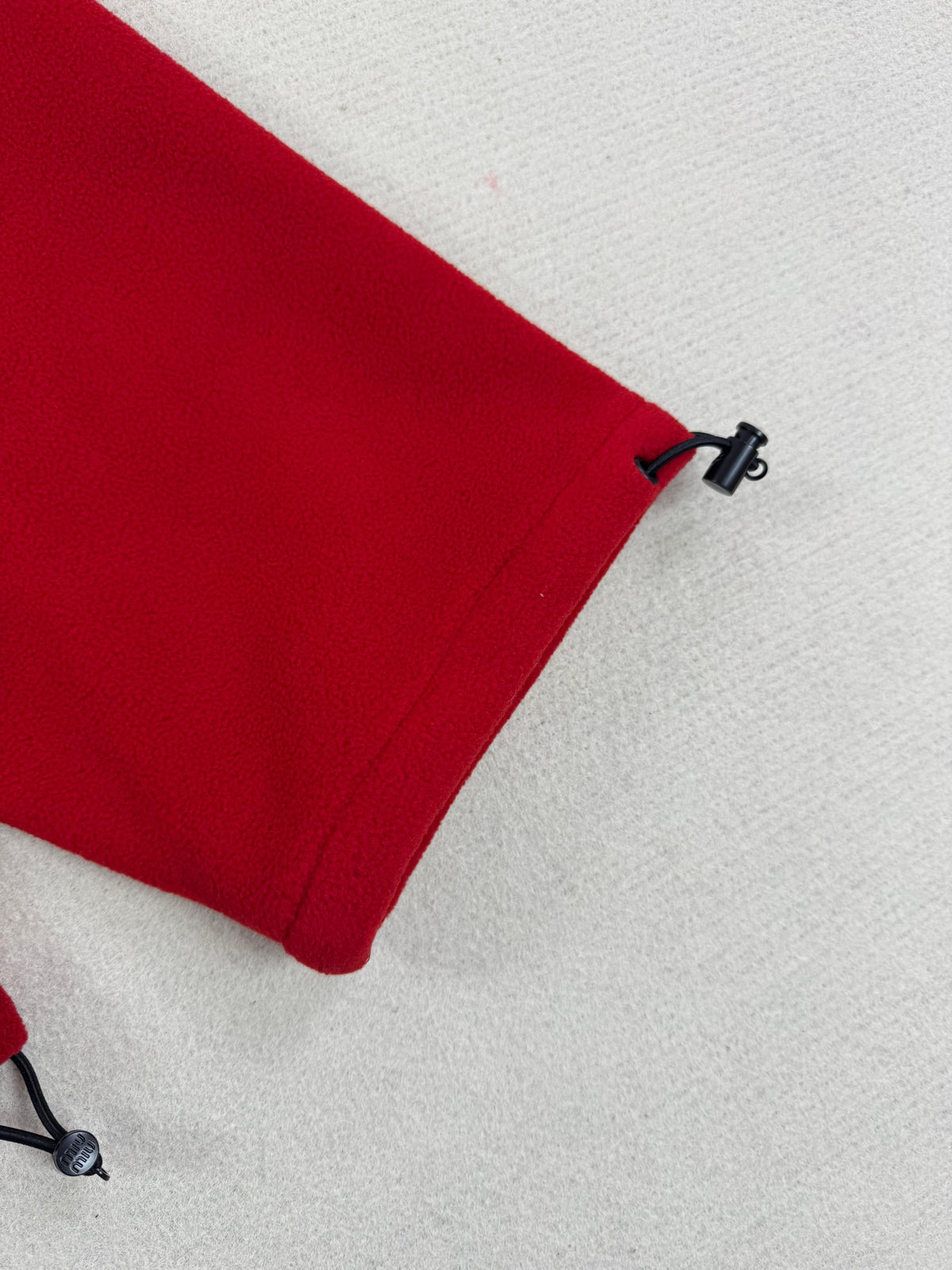 Miu 26s Fleece Jacket Red Cashmere Cotton 433030