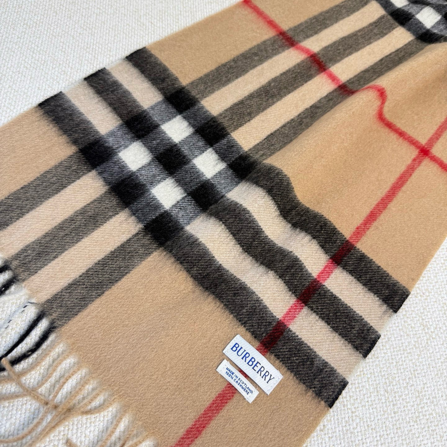 BBR Long Scarf 170CM Tan Cashmere 150390
