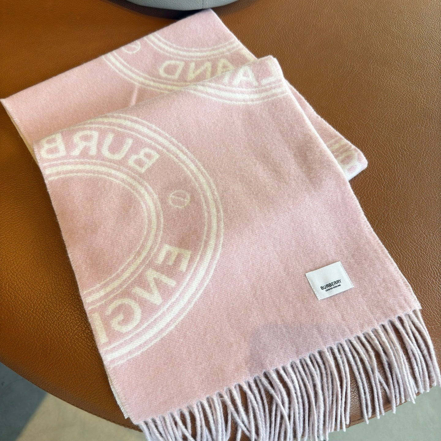 BBR Long Scarf 170CM Pink Calico Cashmere 150403