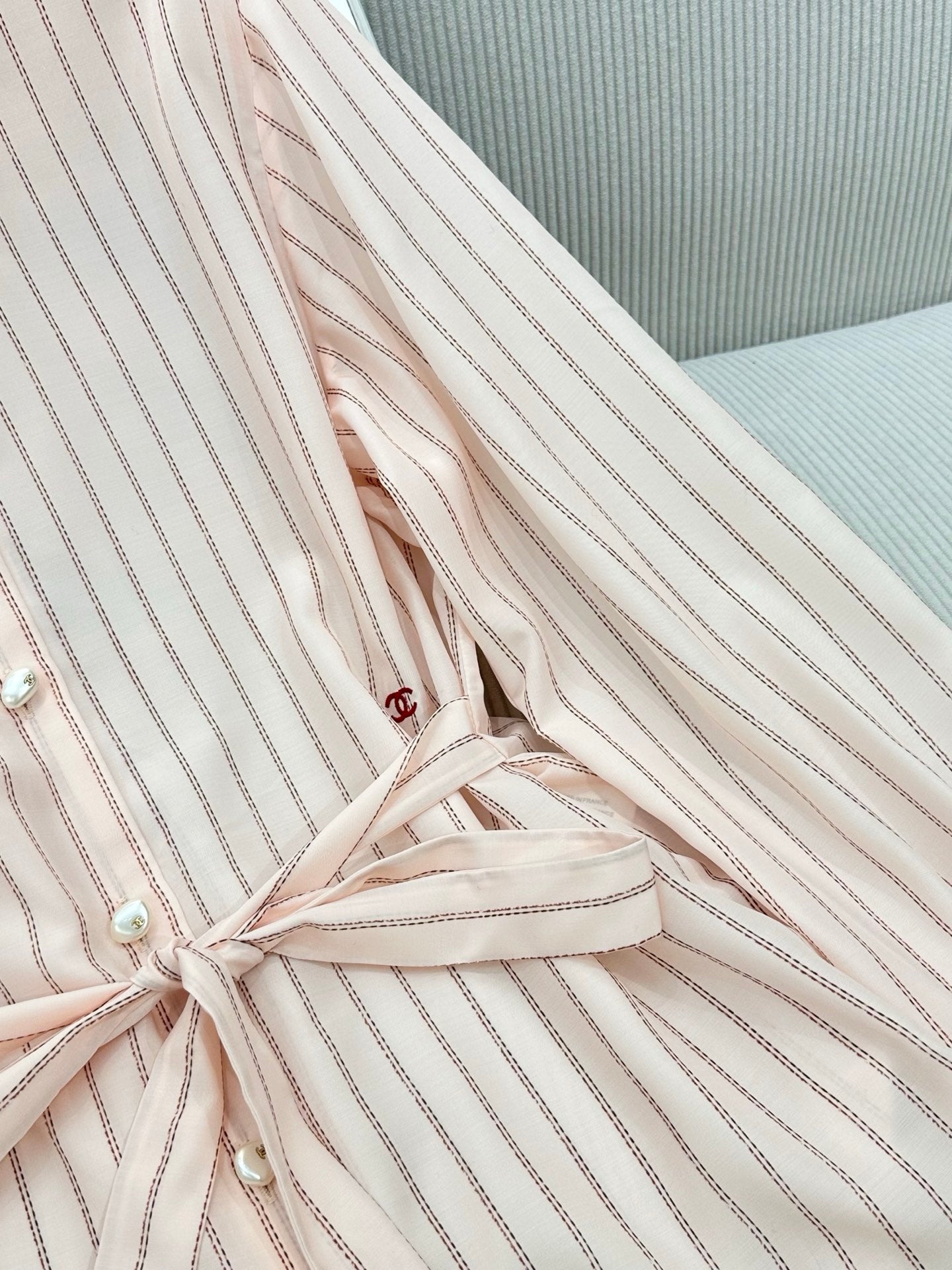 CC 26s Long-Sleeved Shirt Pale Pink Cotton 415527
