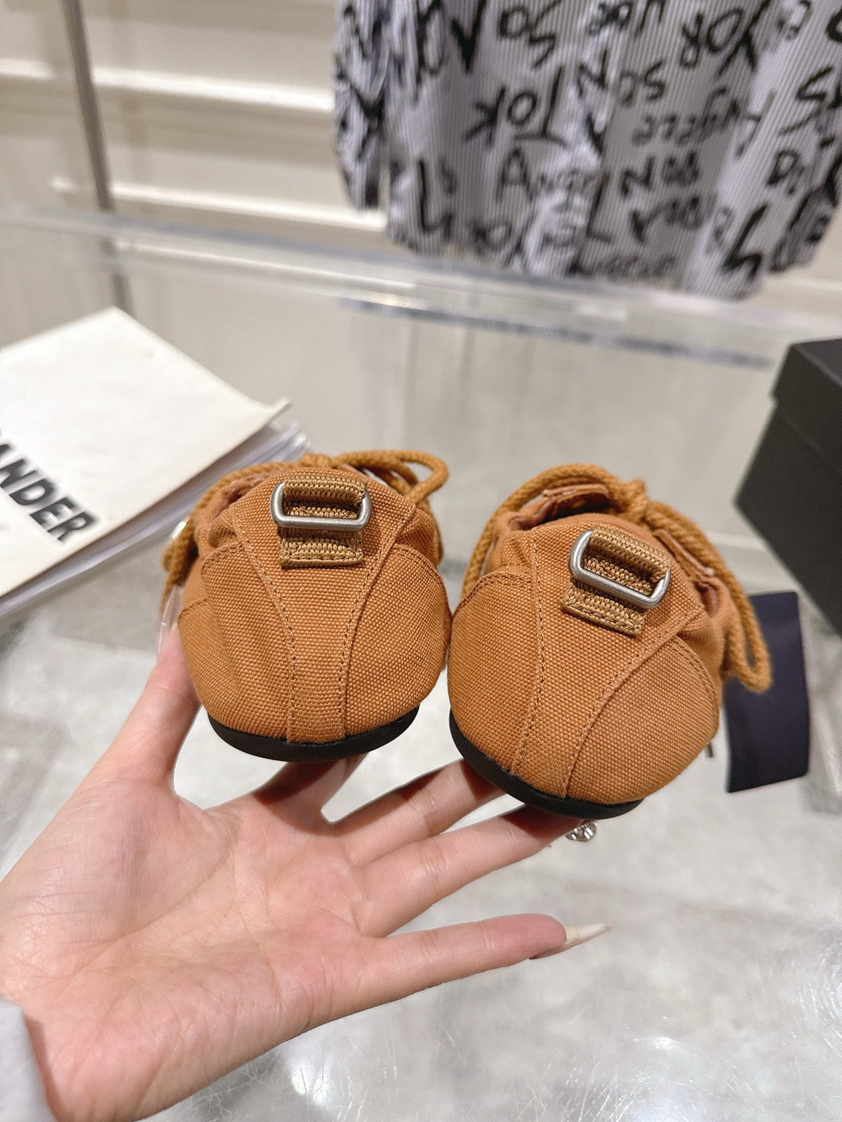 Prada 26S Low-Top Sneakers Brown Re-Nylon Canvas Strap 148095