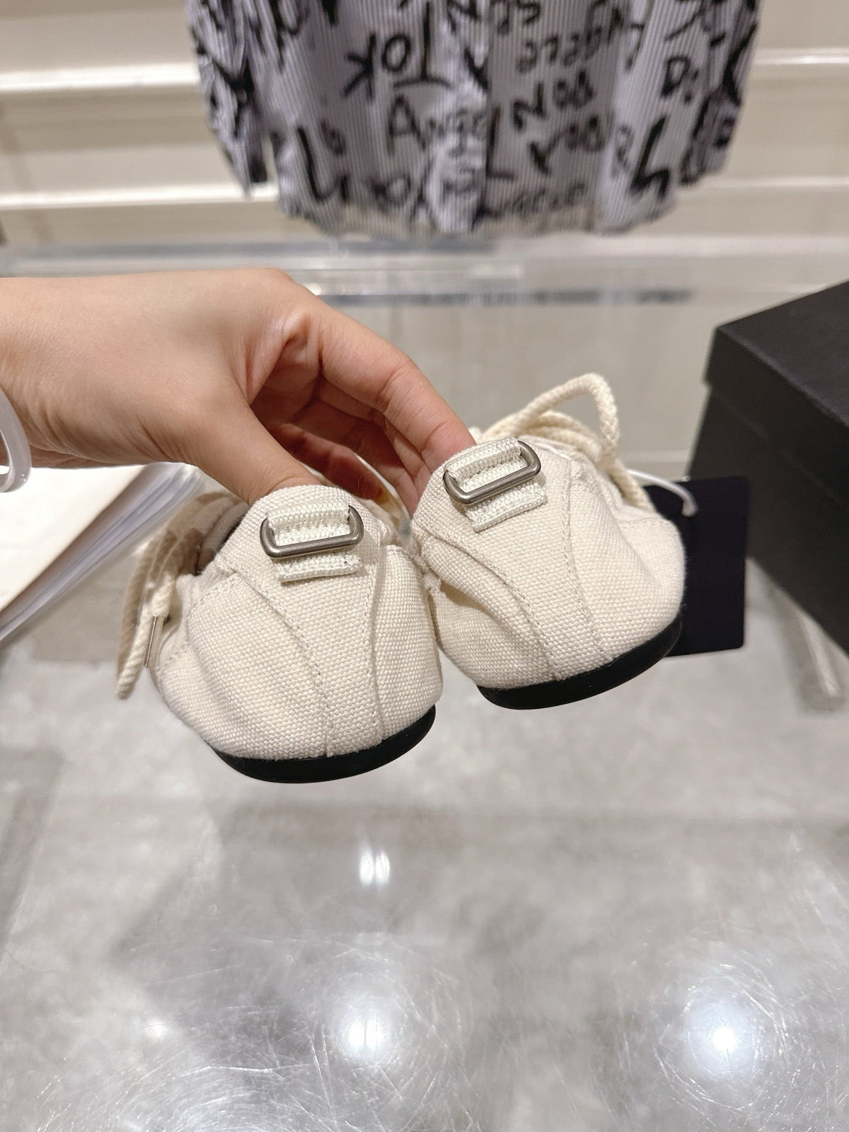Prada 26S Low-Top Sneakers White Re-Nylon Canvas Strap 148097
