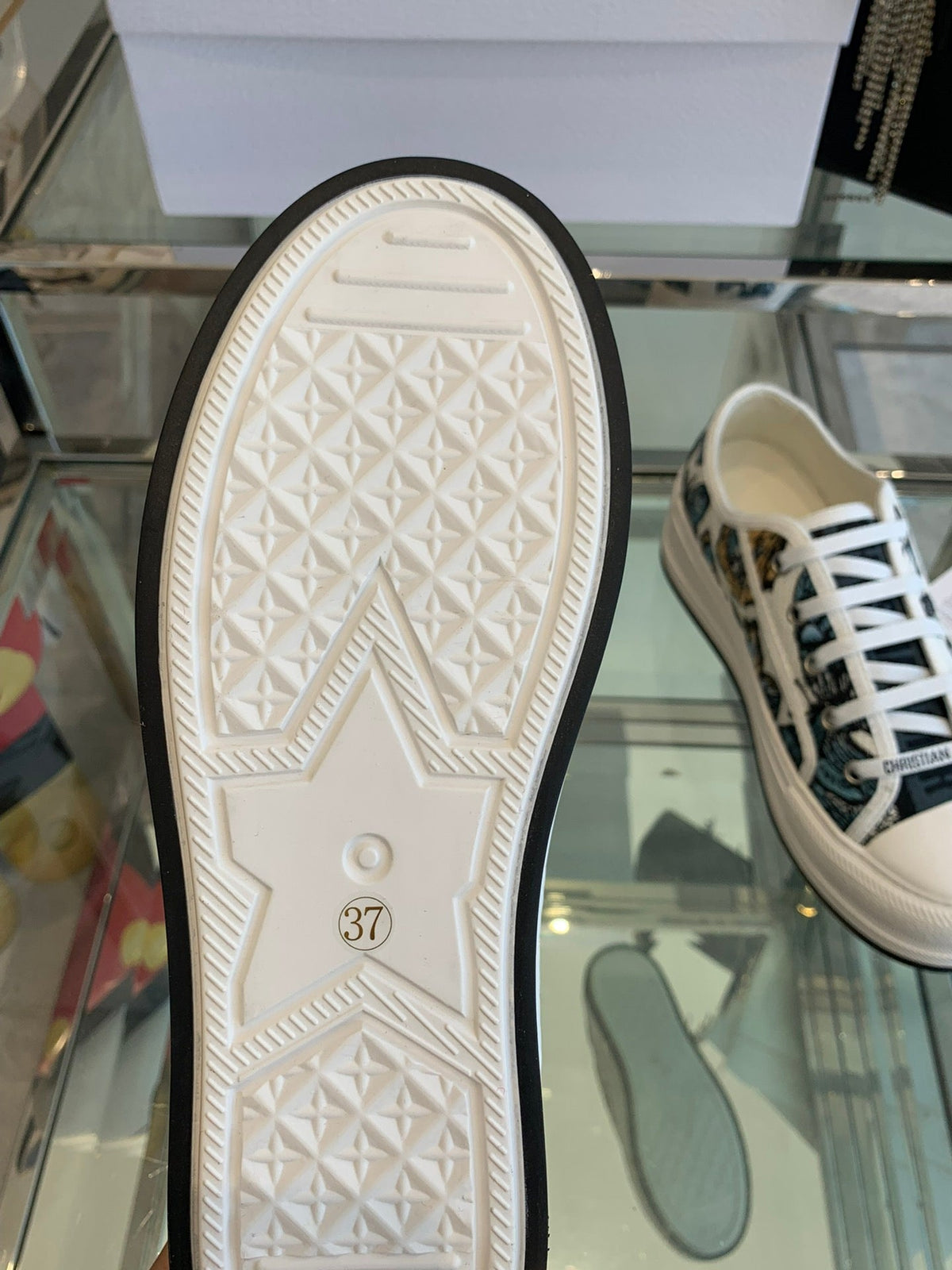 CD Walk'n Platform Sneaker In Colorful Embroidered Fabric