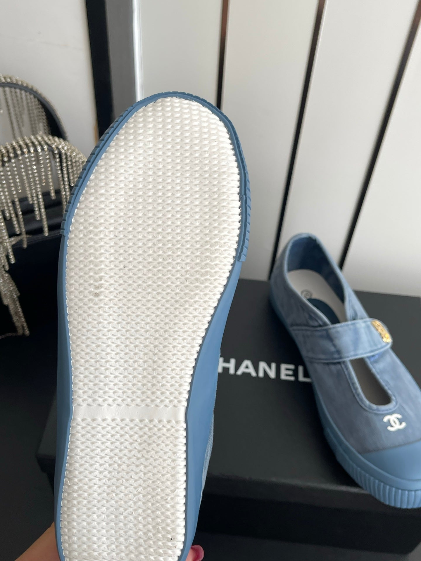 CC 26s Mary Jane Sneakers Blue Canvas 945161