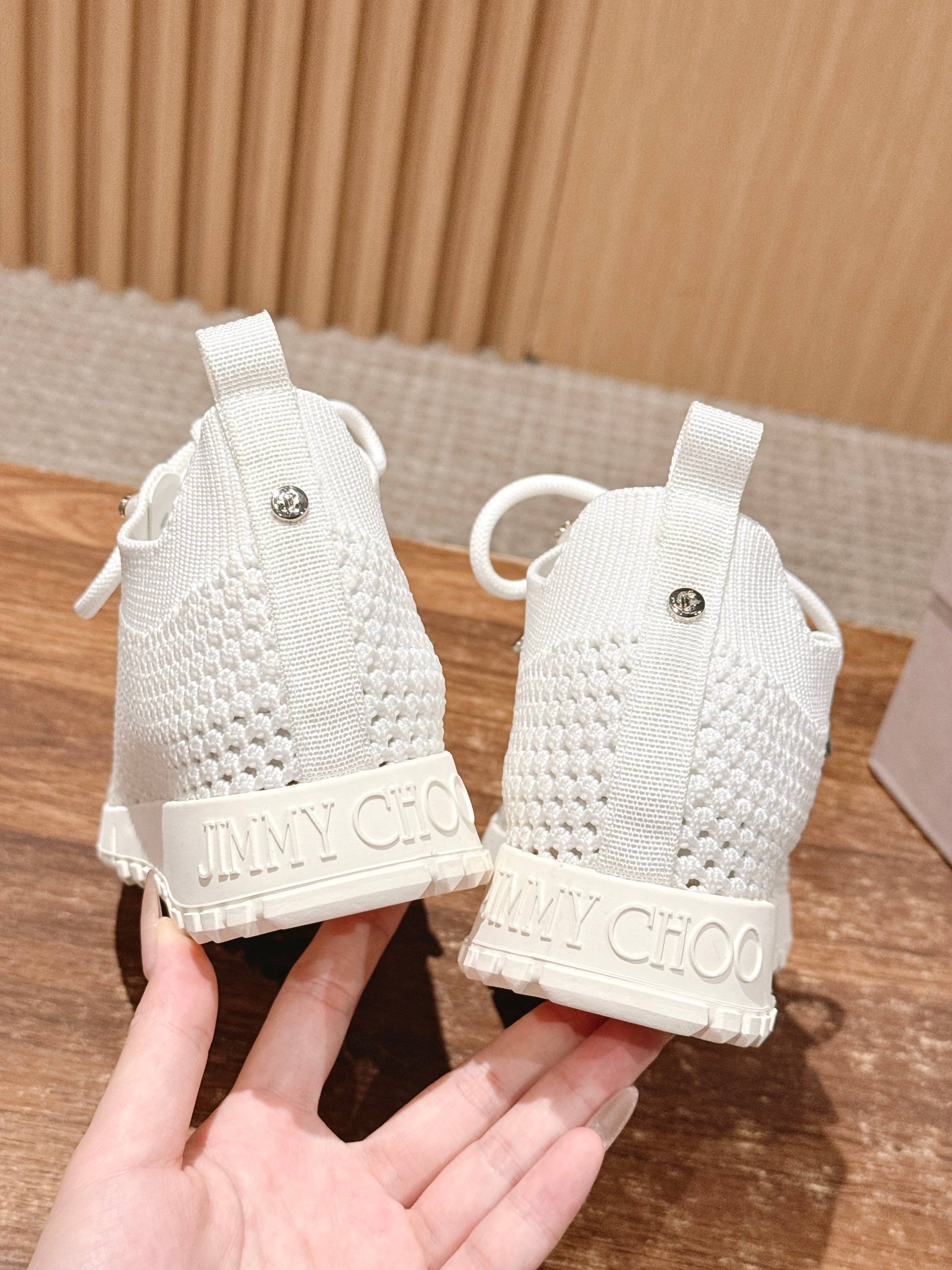 Jimmy Veles Pearl-Embellished Sneakers White Lace Rubber 400160