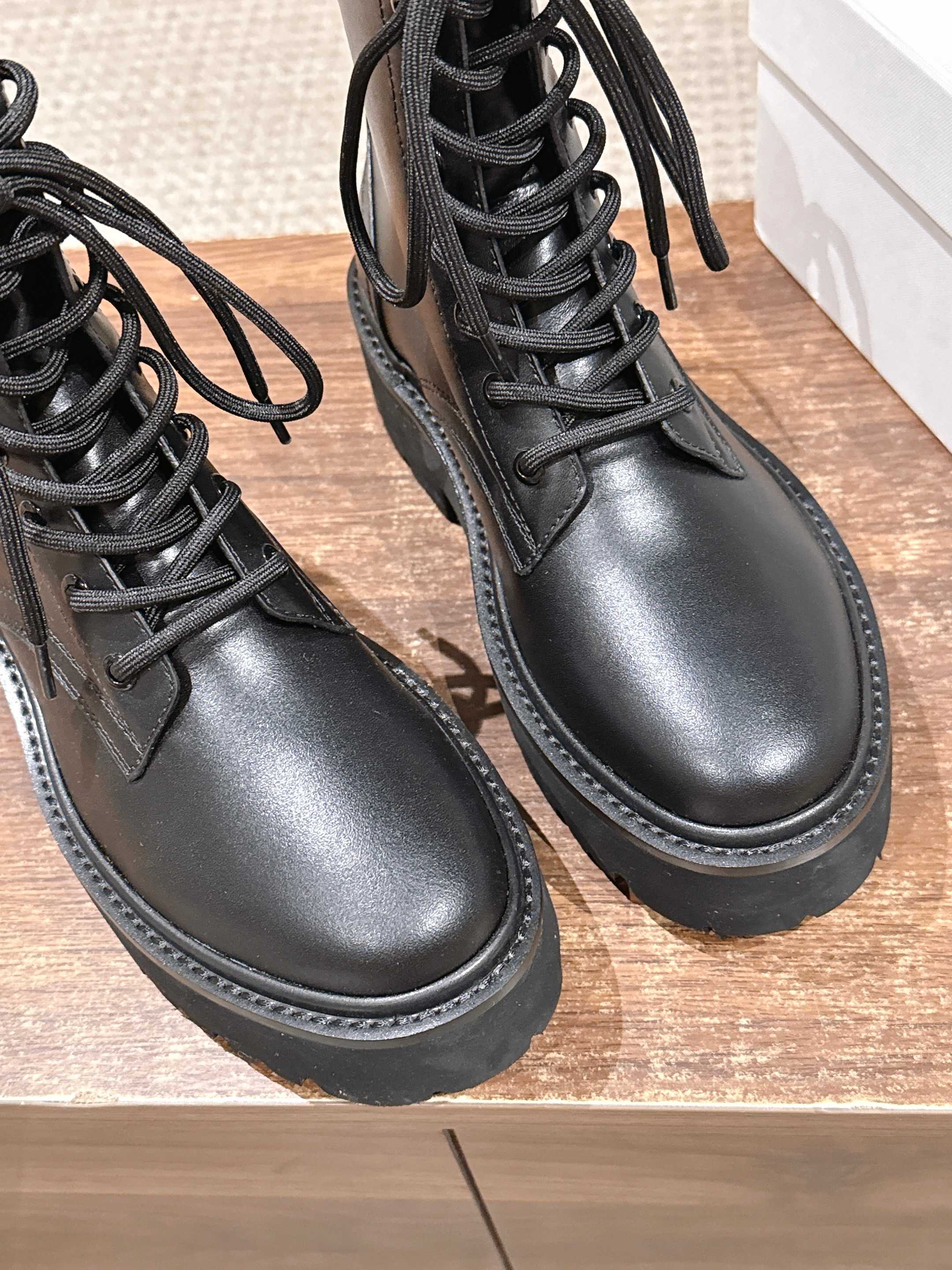Celine 25 Boot Black Calfskin 554009