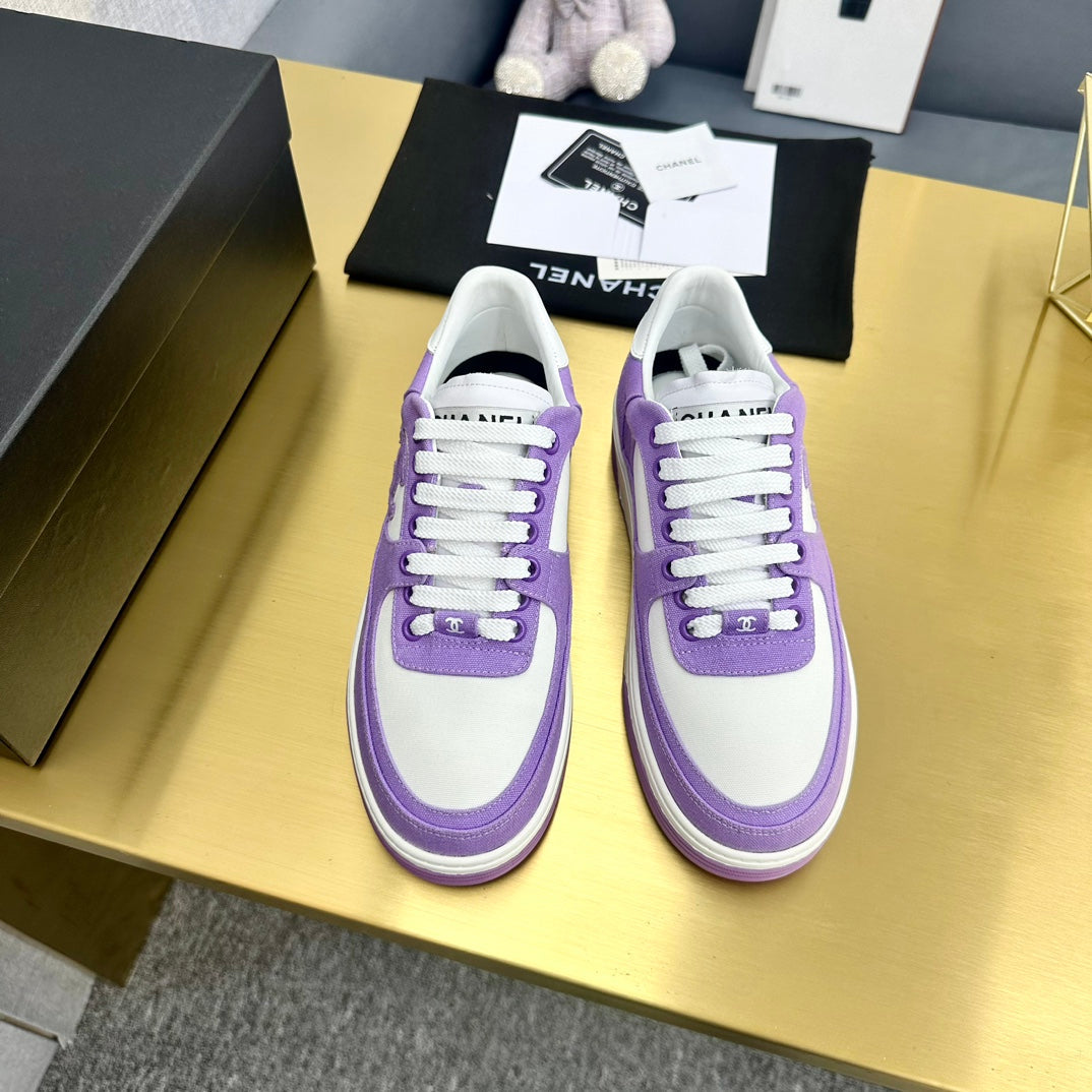 CC 24C Cruise Sneakers Purple White Cotton 980939