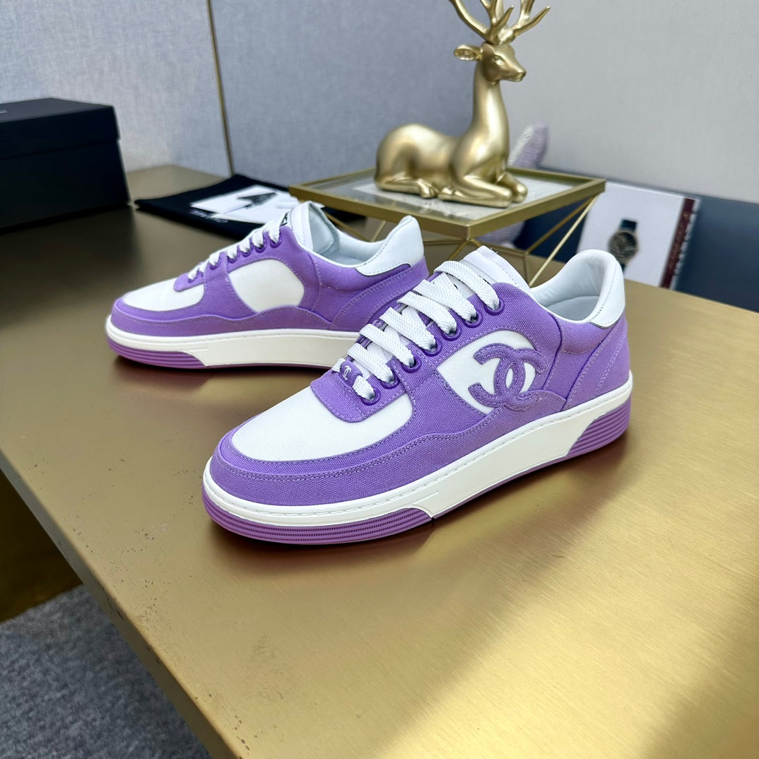 CC 24C Cruise Sneakers Purple White Cotton 980939