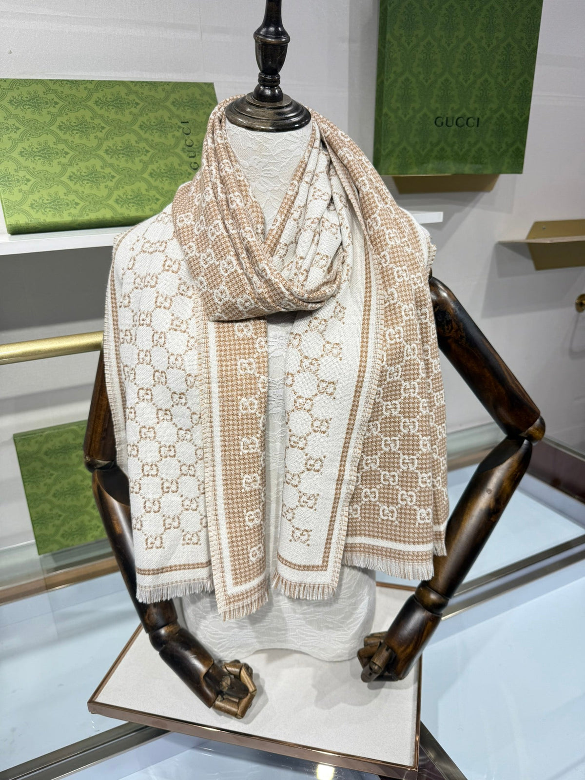 GG Scarf Colorful Wool 217154
