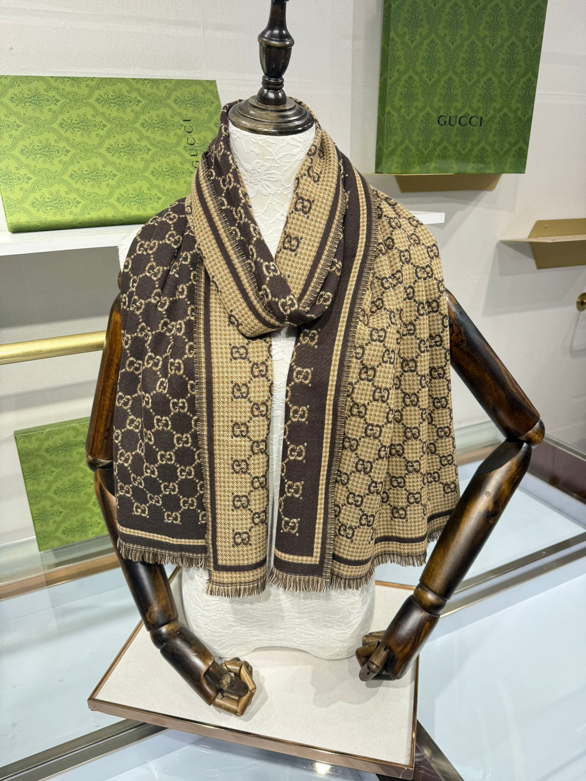 GG Scarf Colorful Wool 217158
