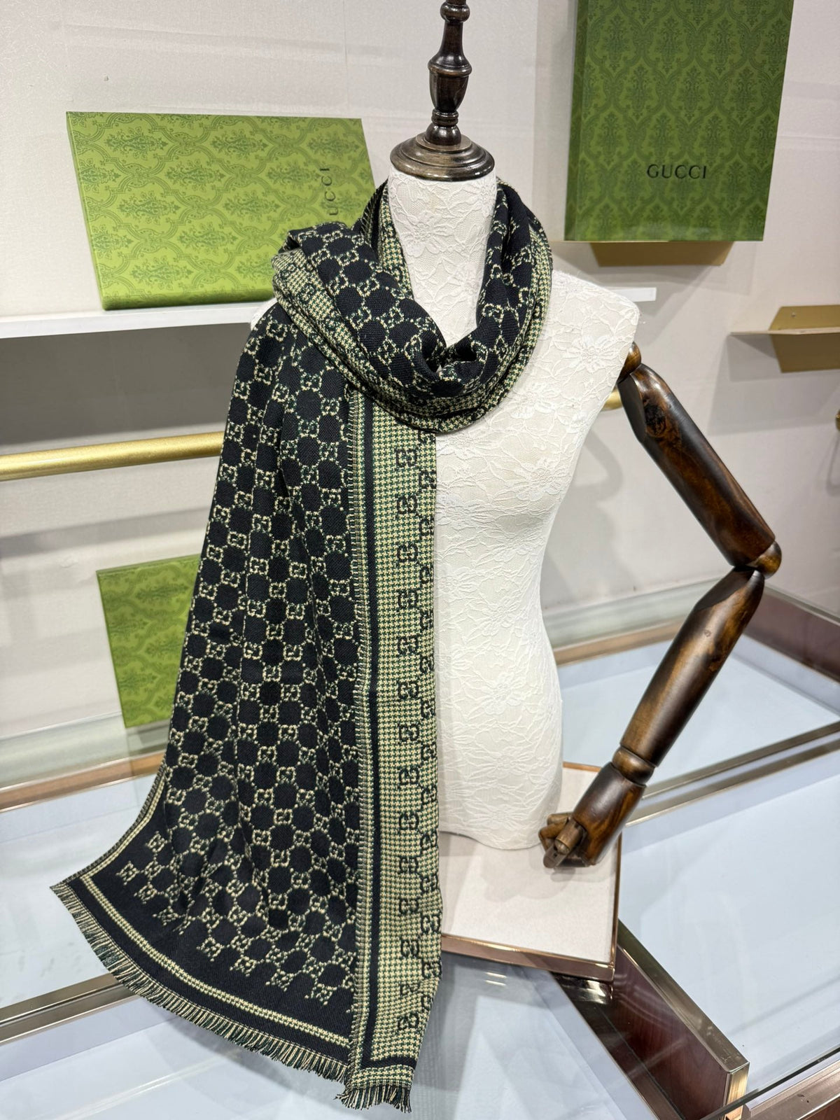 GG Scarf Colorful Wool 217160