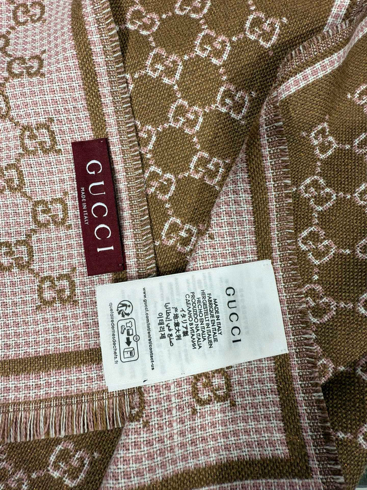 GG Scarf Colorful Wool 217162